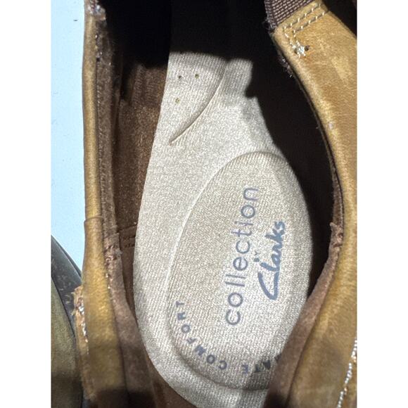 Brand New Clarks Women's Size 7.5 Dark Tan Brown Clogs Booties Boots - Picture 7 of 10
